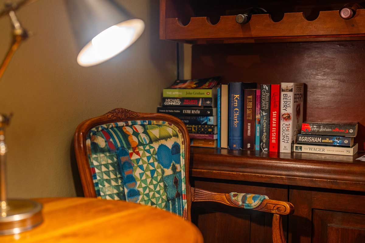 A quiet corner of the hotel